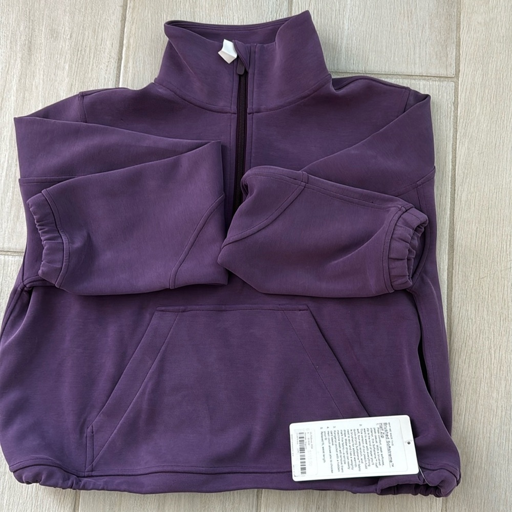 NWOT Lululemon Brushed Softstreme Half Zip